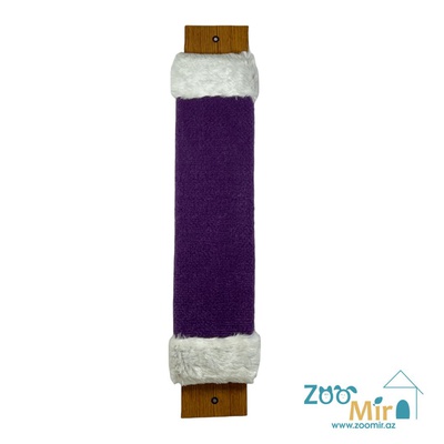 Zoomir "Purple White", настенная ковровая когтеточка, для котят и кошек, 60х11х2.5 см