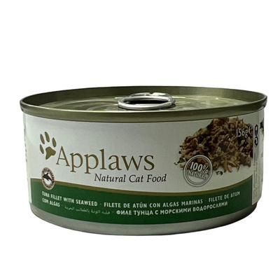 Applaws Natural Cat Food, консервы для кошек из филе тунца с морскими водорослями, 156 гр