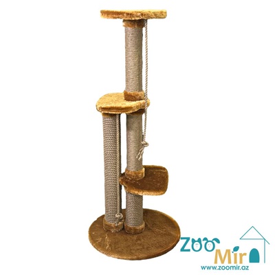 Zoomir "Sweet Home 4", домик когтеточка для котят и кошек, 118х50х50 см (цвет: коричневый)