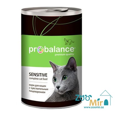PROBALANCE "SENSITIVE", консервы для кошек с чувствительным пищеварением, 415 гр