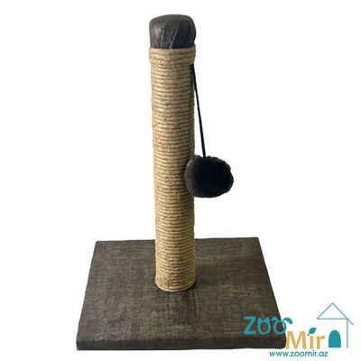 Zoomir, когтеточка с квадратным основанием, для котят и кошек, 42х30х30 см (размер S)(цвет: коричневый 1)
