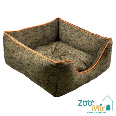 ZooMir, лежак для мелких пород собак и кошек, 42x42x187 см (размер S) (цвет: коричневый)