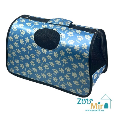 Tu, сумка-переноска для мелких пород собак и кошек, 44х26х19 см (Размер М цвет: голубой №1)