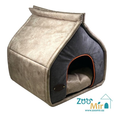 Zoomir модель "Домик" для мелких пород собак и кошек, 40х40х45 см (цвет: кофейный)