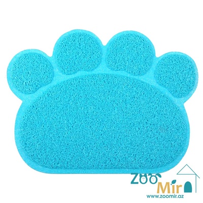 KI, водонепроницаемый коврик под лоток кошачьего туалет, для котят, 37 х 30 см (цвет: голубой)