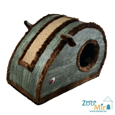 Zoomir модель " House Mouse", домик-когтеточка, для котят и кошек, 55х30х37 см