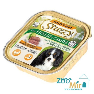 Mister Stuzzy, консервы для собак с телятиной и морковью, 150 гр