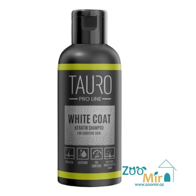 Tauro White Coat, шампунь с кератином  для собак и кошек с белой шерстью, 250 мл