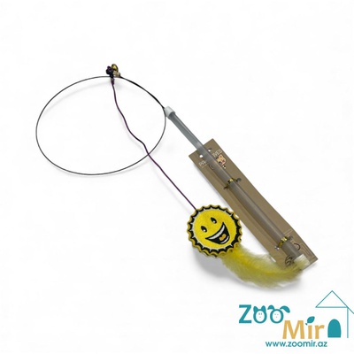 PawStives, игрушка дразнилка, удочка со смайликом и колокольчиком (цена за 1 игрушку)