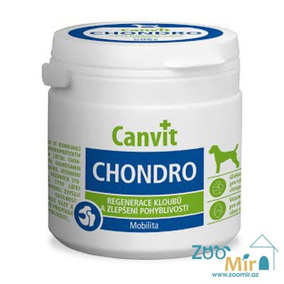 Canvit Chondro, укрепляет суставы, повышает их механическую прочность, питает связки и сухожилия, способствует улучшению подвижности, для собак, 230 гр