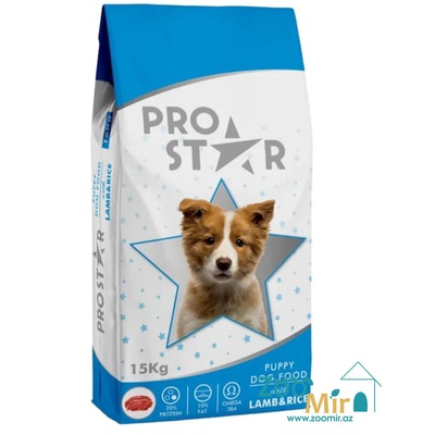 ProStar, сухой корм для щенков собак всех пород c ягненком, 15 кг (цена за 1 мешок)