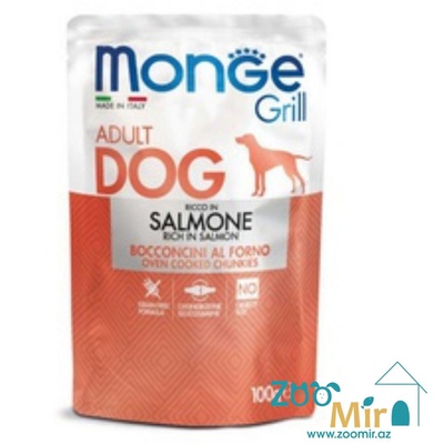 Monge Adult Salmon, влажный корм для взрослых собак с лососем, 100 гр