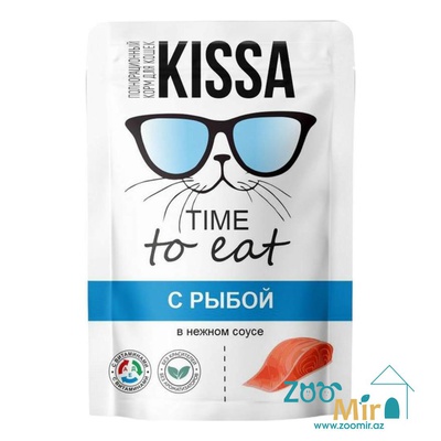 Kissa, влажный корм для кошек со вкусом рыбы в нежном соусе, 75 гр