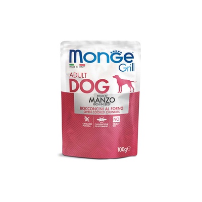 Monge кусочки с телятиной 100/g для собак