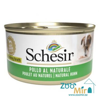Schesir, консервы для взрослых собак с курицей в соусе, 85 гр
