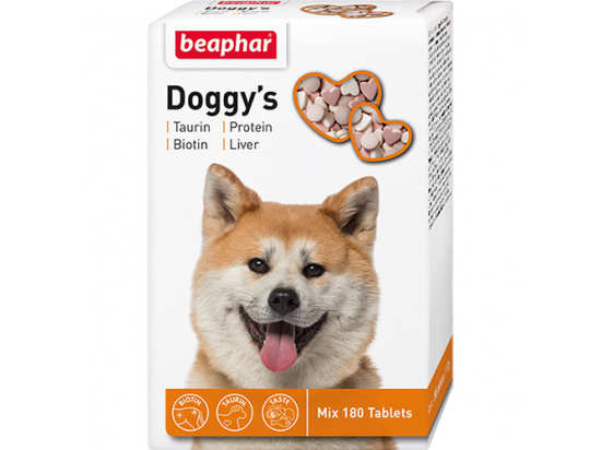 Beaphar Doggys Mix - витаминное лакомство для собак, 180 таб.