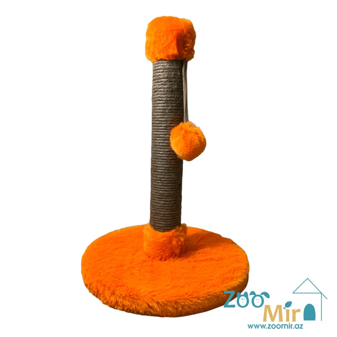 Zoomir "Orange Mood" , когтеточка с круглым основанием, для котят и кошек, 42х30х30 см (размер S)