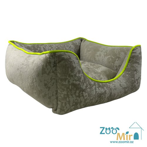 Zoomir, "Marble Gray" лежак с кантом для мелких пород собак и кошек, 40x40x16 см