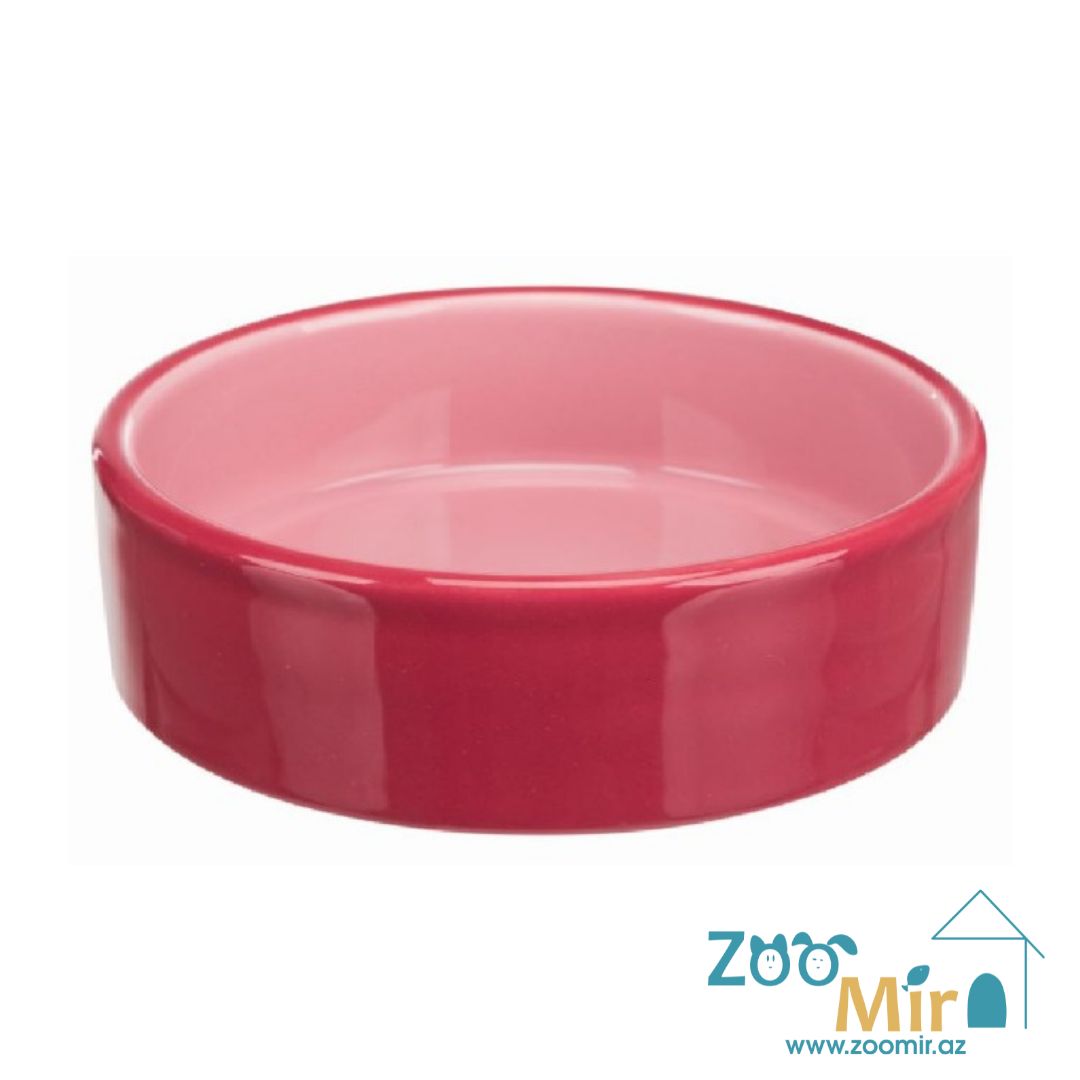 Trixie, керамическая миска для собак мелких пород и кошек, 12 см (розовый)