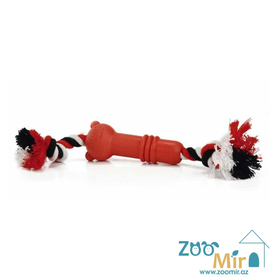 Beeztees Sumo Mini Fit, игрушка цилиндр на канате для собак, 4,5x4,5x11 см (цена за 1 игрушку)