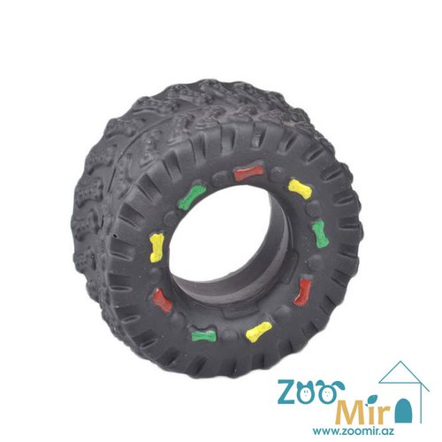 ZooMax, игрушка в форме шины из латекса с пищалкой для собак, 8 см (цена за 1 игрушку)