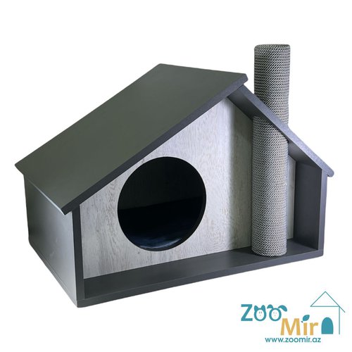 ZooMir, эксклюзивный домик для собак мелких пород и кошек, 80х50х45 см