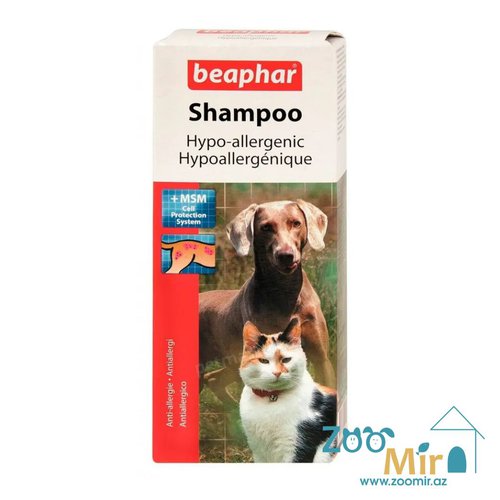 Beaphar Hypo-Allergenic, гипоаллергенный шампунь для собак и кошек, 200 мл