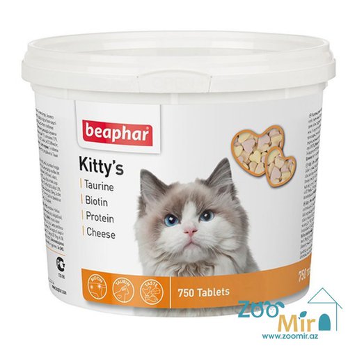 Beaphar, кормовая добавка Kitty's Mix для кошек, (1 упаковка 450 таблетк)