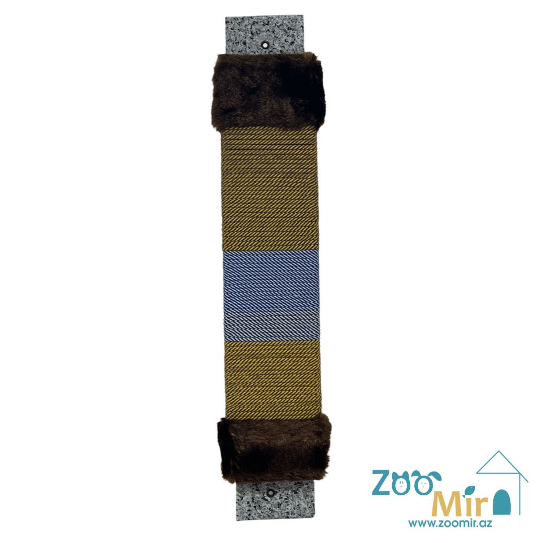 Zoomir " Brown Blue", настенная когтеточка, для котят и кошек, 60х11х2.5 см
