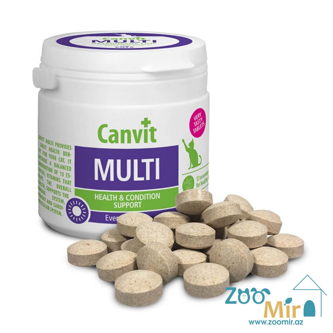 Canvit Multi, мульти витамины, для кошек, 100 гр