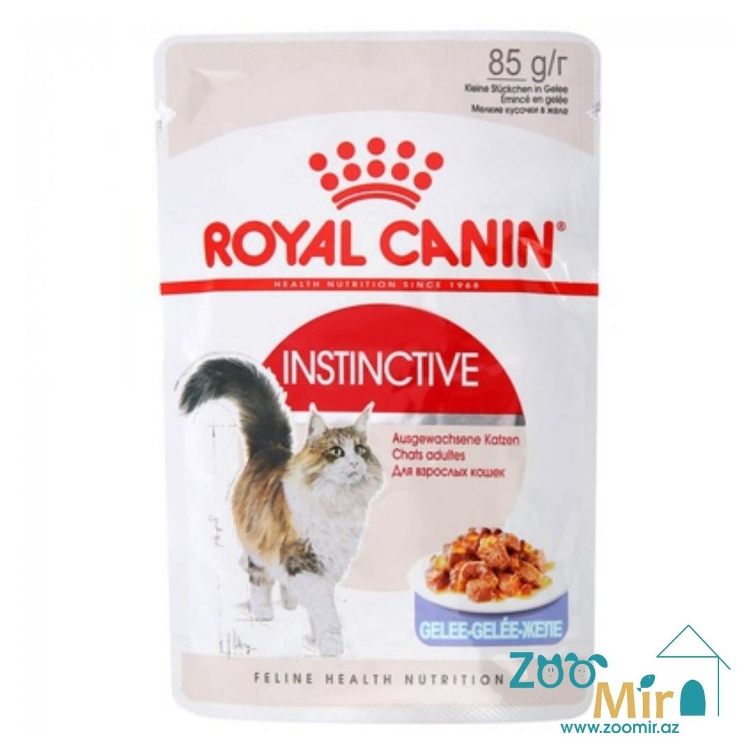 Royal Canin Instinctive,  влажный корм для взрослых кошек (желе), 85 гр