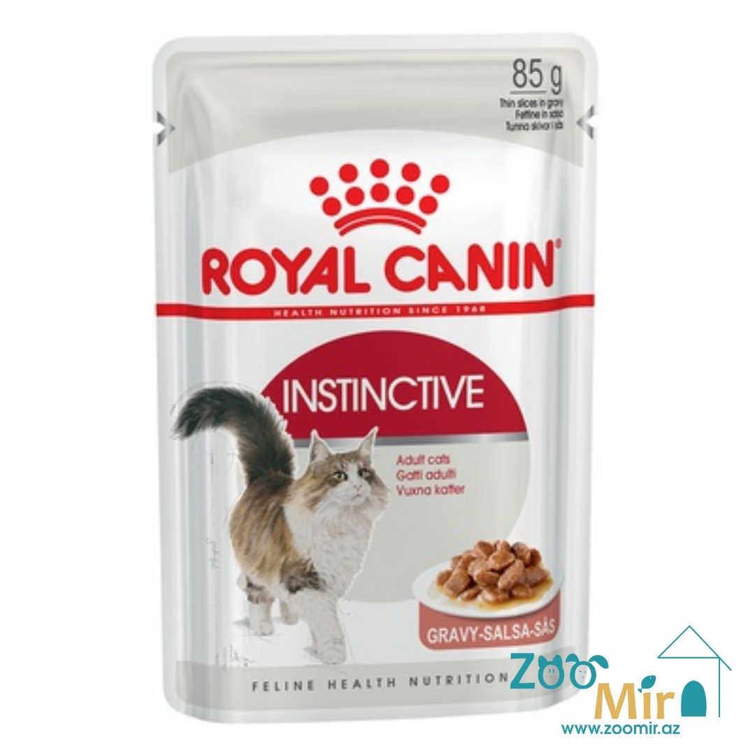 Royal Canin Instinctive, влажный корм для взрослых кошек (соус), 85 гр
