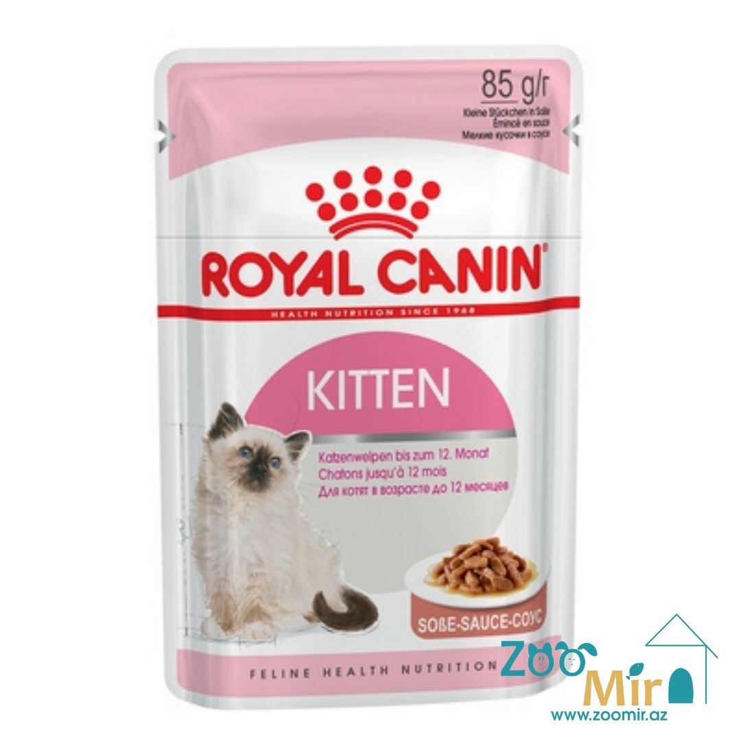 Royal Canin Kitten, влажный корм для котят в возрасте до 12 месяцев (соус), 85 гр
