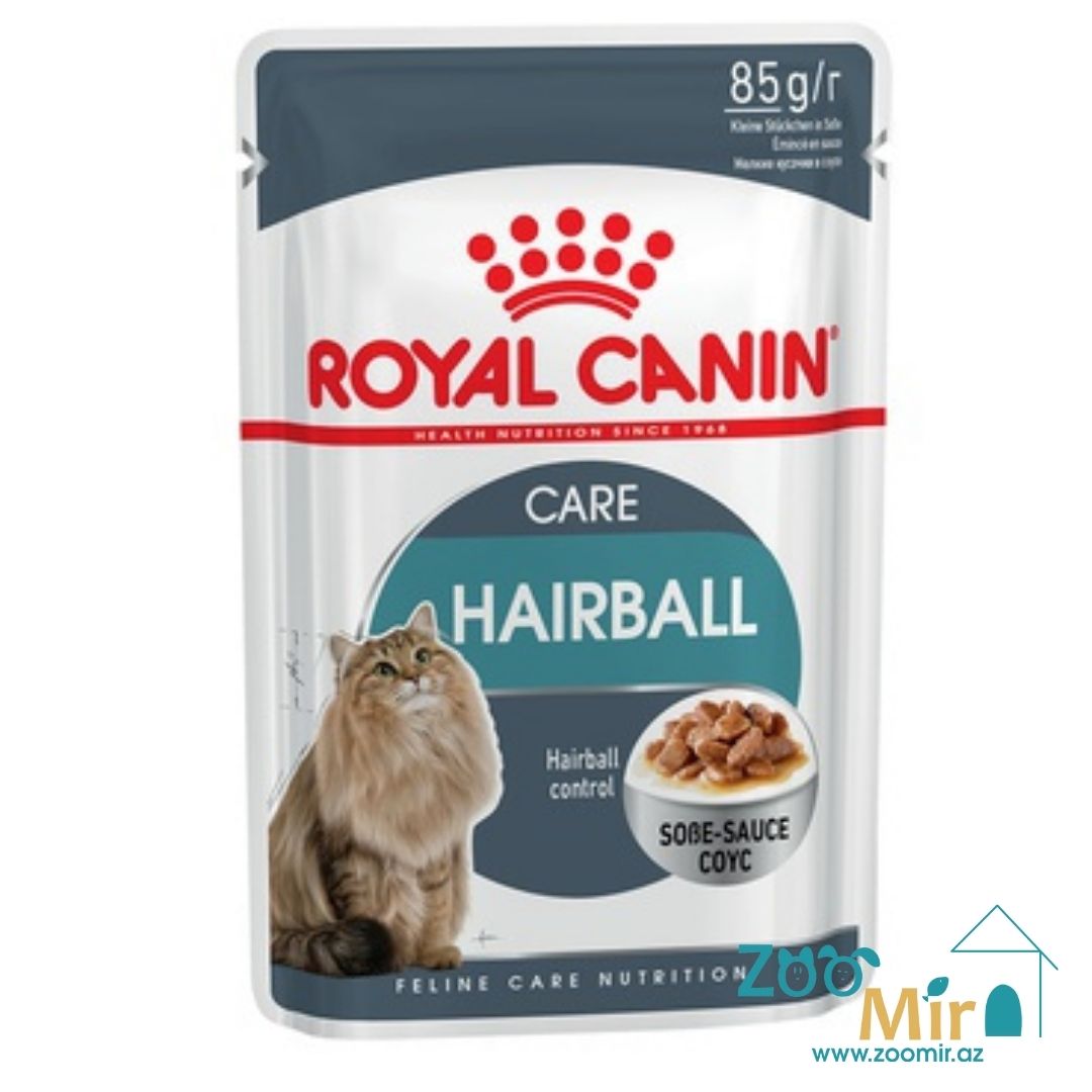 Royal Canin Hairball Care, влажный корм для профилактики образования волосяных комочков (соус), 85 гр.