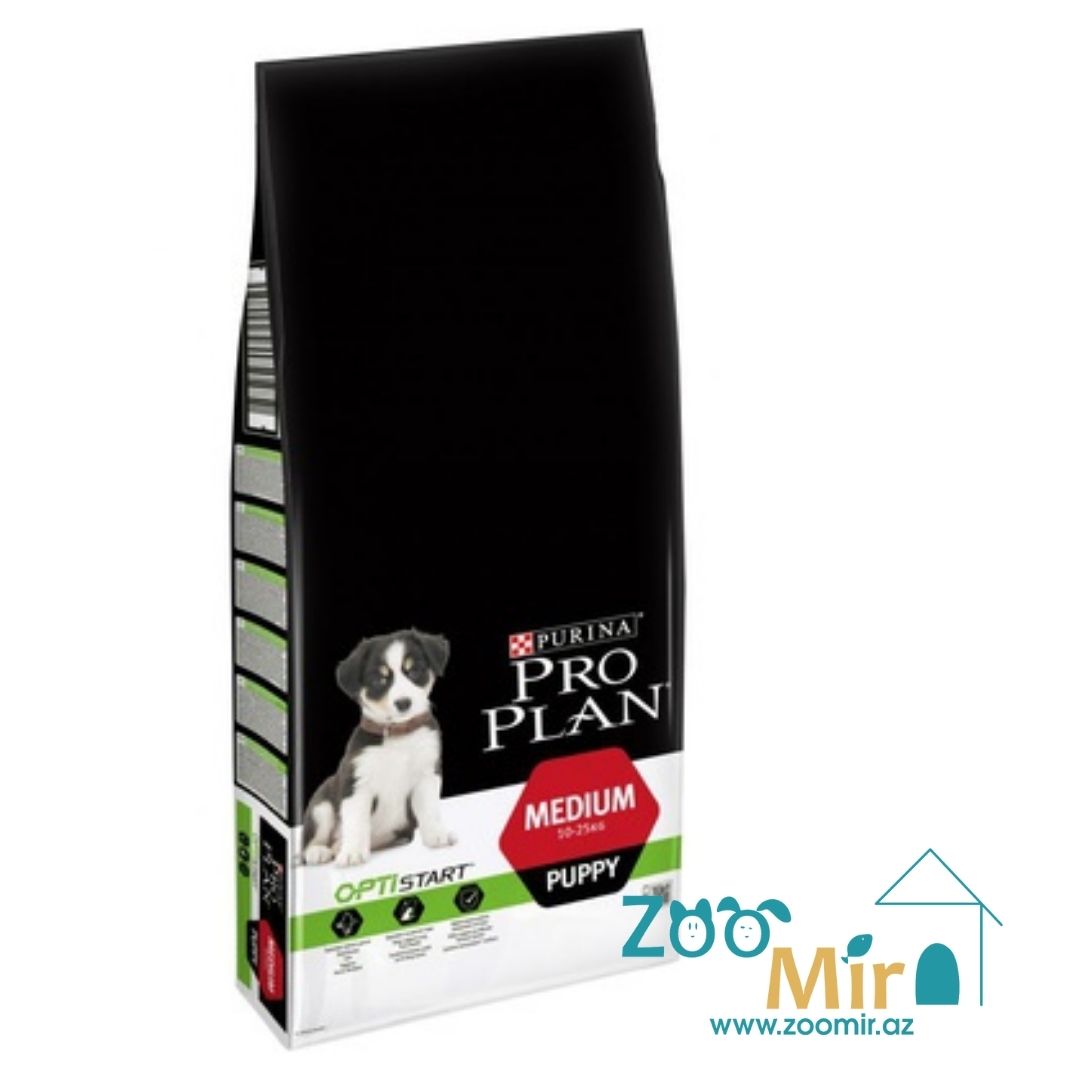 Purina Pro Plan, сухой корм для щенков средних пород с курицей и рисом, 12 кг (цена за 1 мешок)