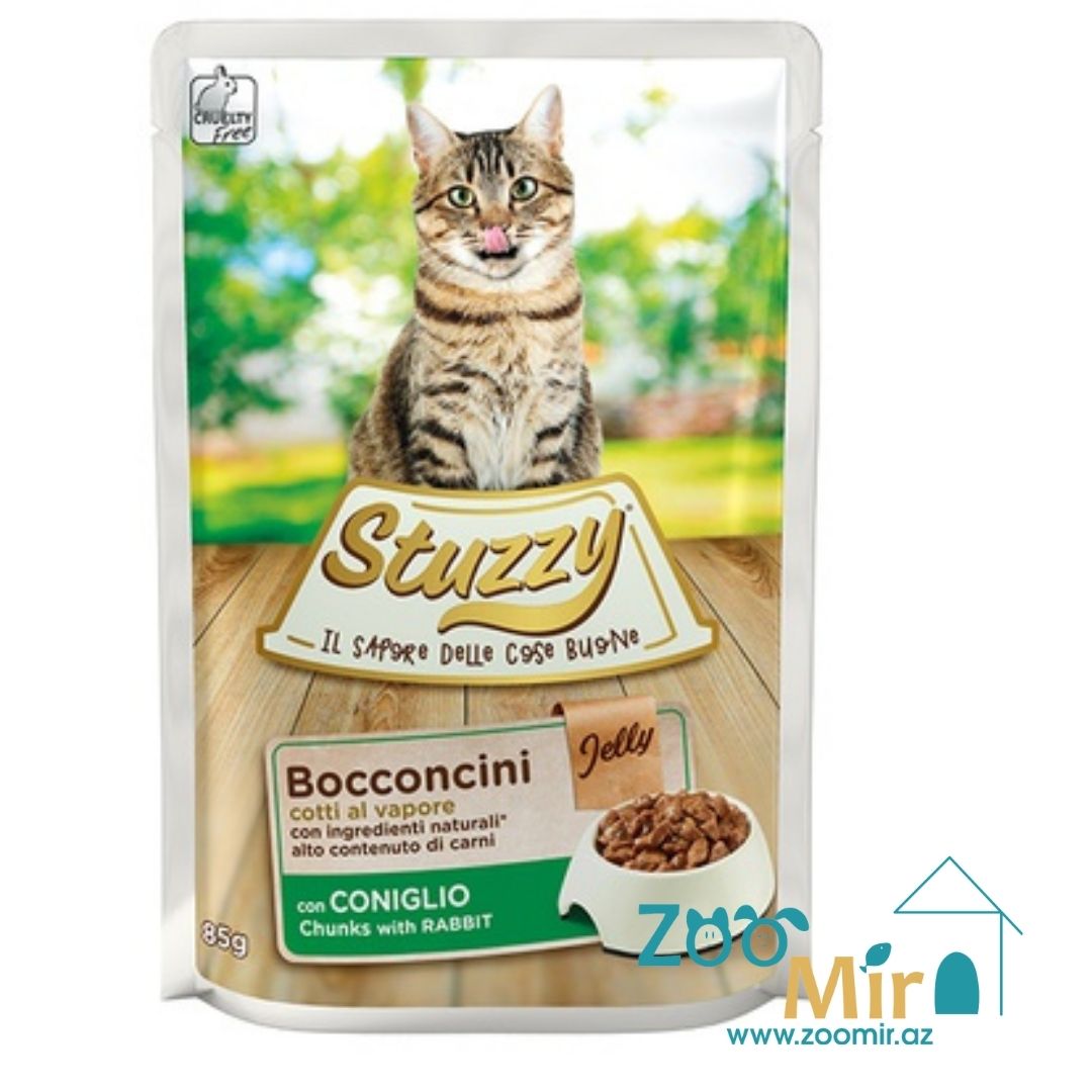 Stuzzy, влажный корм для кошек с кроликом, 85 гр