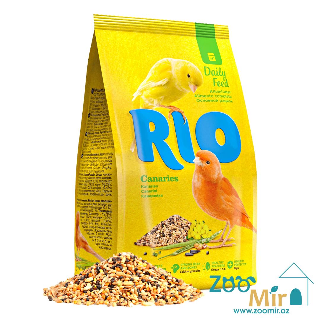 RIO, сбалансированная зерновая смесь для ежедневного кормления, корм для канареек, 500 гр (цена за 1 пакет)