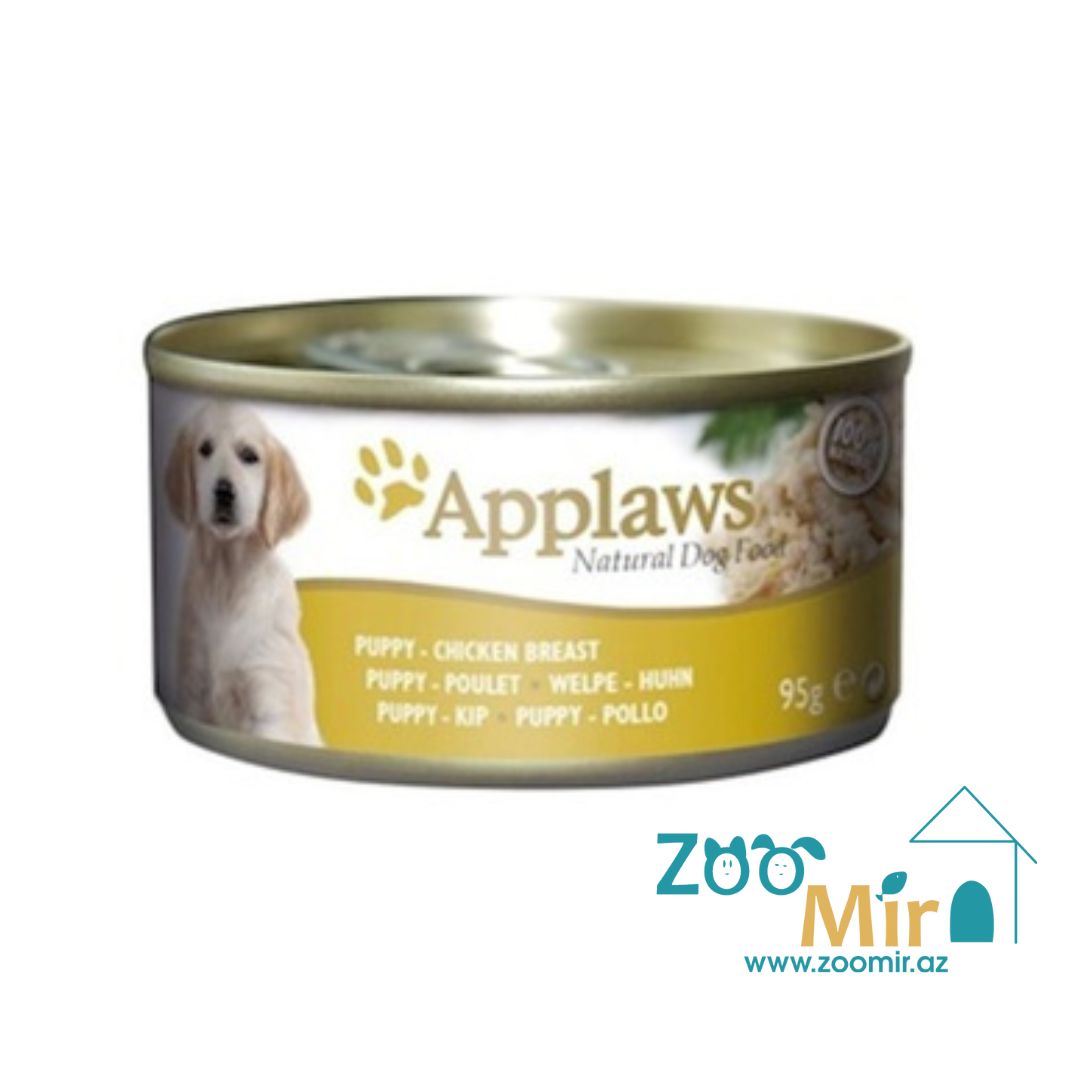 Applaws Natural Dog Food, консервы для щенков с курицей, 95 гр