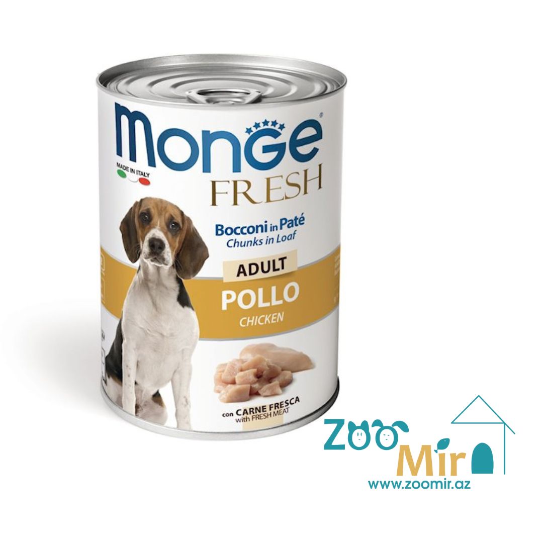 Monge Fresh, консервы для взрослых собак с курицей, 400 гр
