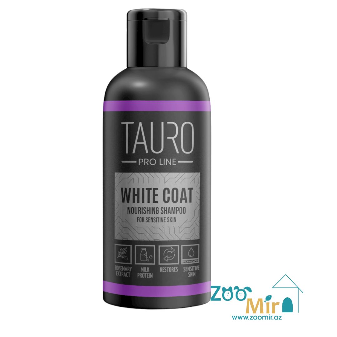 Tauro White Coat,  Шампунь "Увлажняющий"  для собак и кошек с белой шерстью