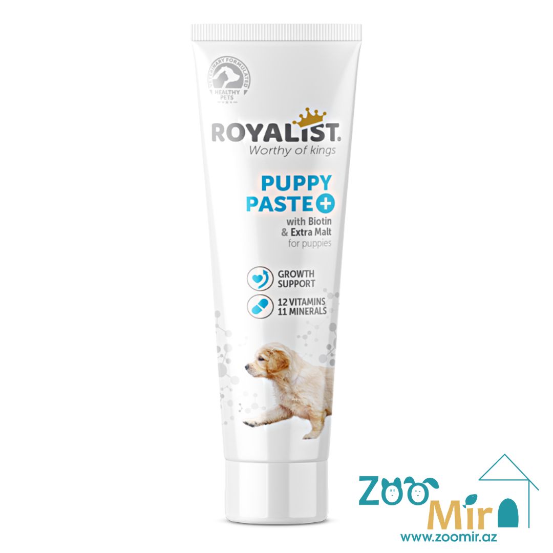 Royalist Multi Vitamin Puppy Extra Malt Paste, с содержанием биотина, для щенков, 100 гр.