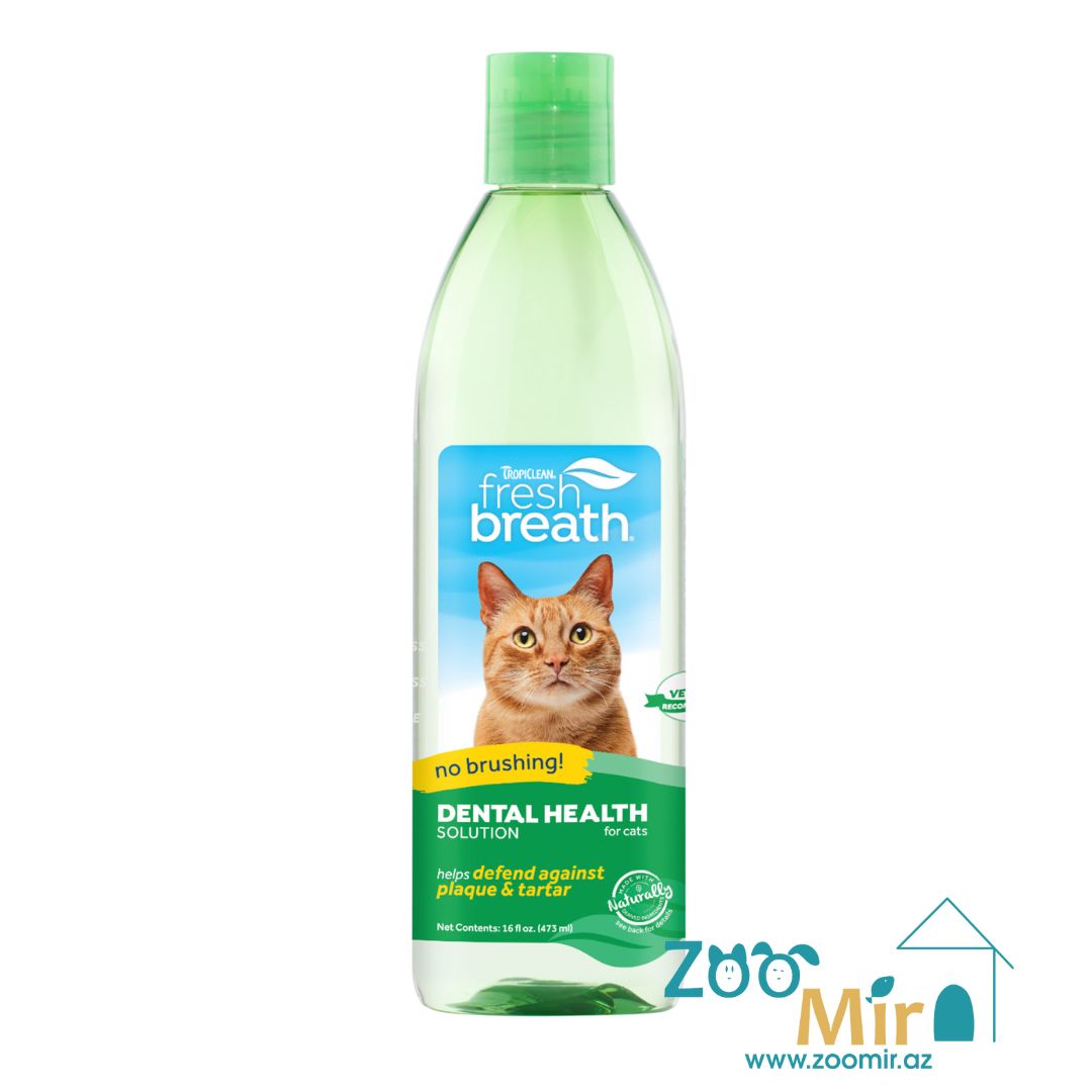 TropiClean Fresh Breath Dental Health Solution, стоматологический раствор для кошек