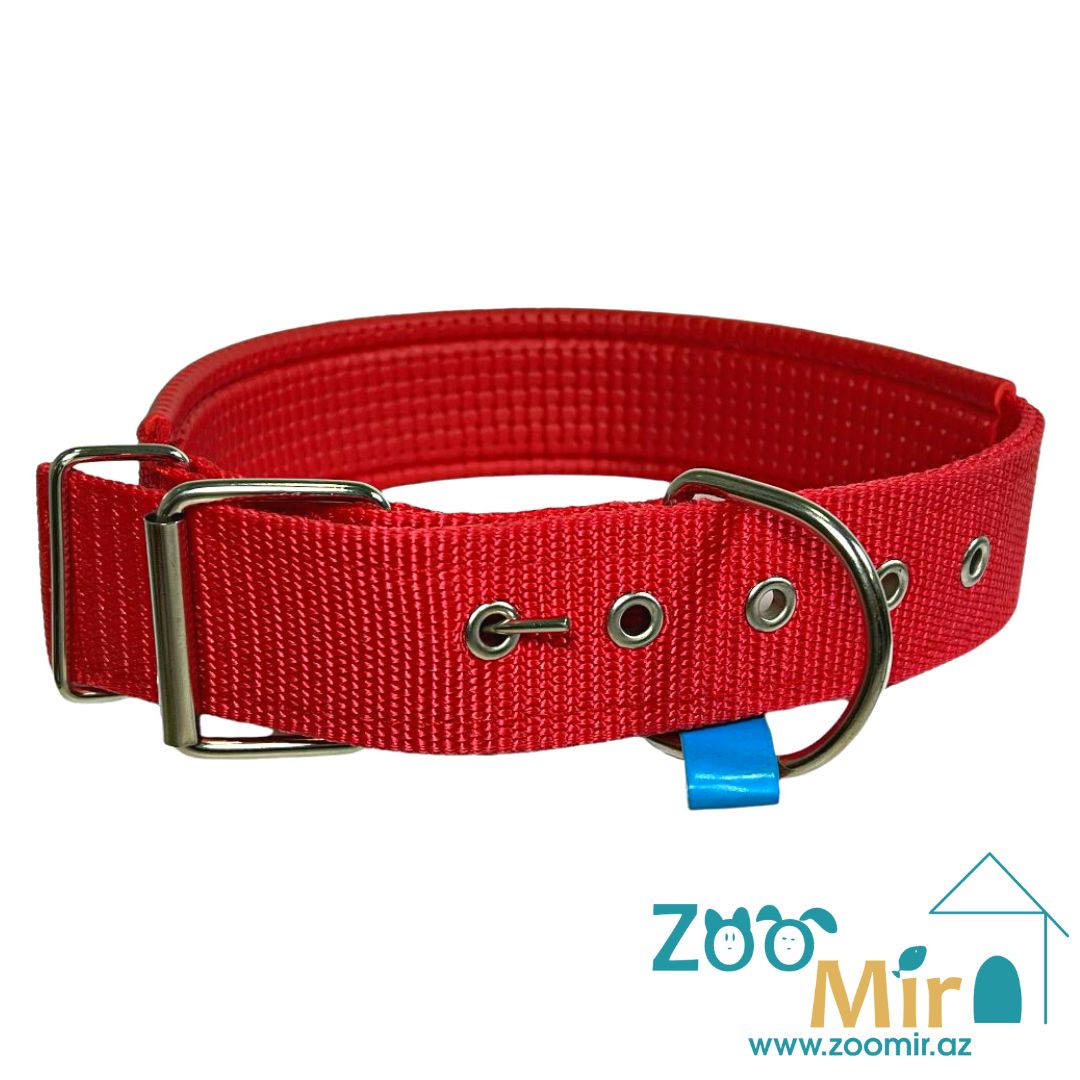 Kİ, ошейник, для собак средних пород, 48 - 58 см х 40 мм (цвет: красный)