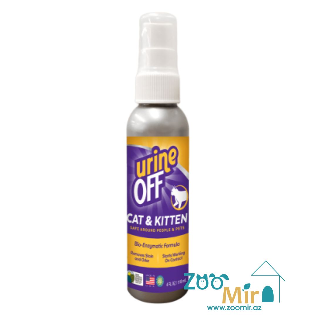 Urine Off Cat & Kitten Formula, средство  для устранения запаха кошачьей мочи и удаления пятен