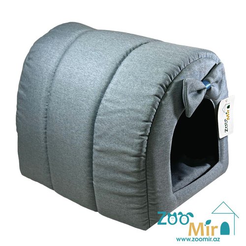 Zoomir, модель "Туннель-Домик" , для мелких пород собак и кошек, 37х34х30 см (цвет: голубой 2)