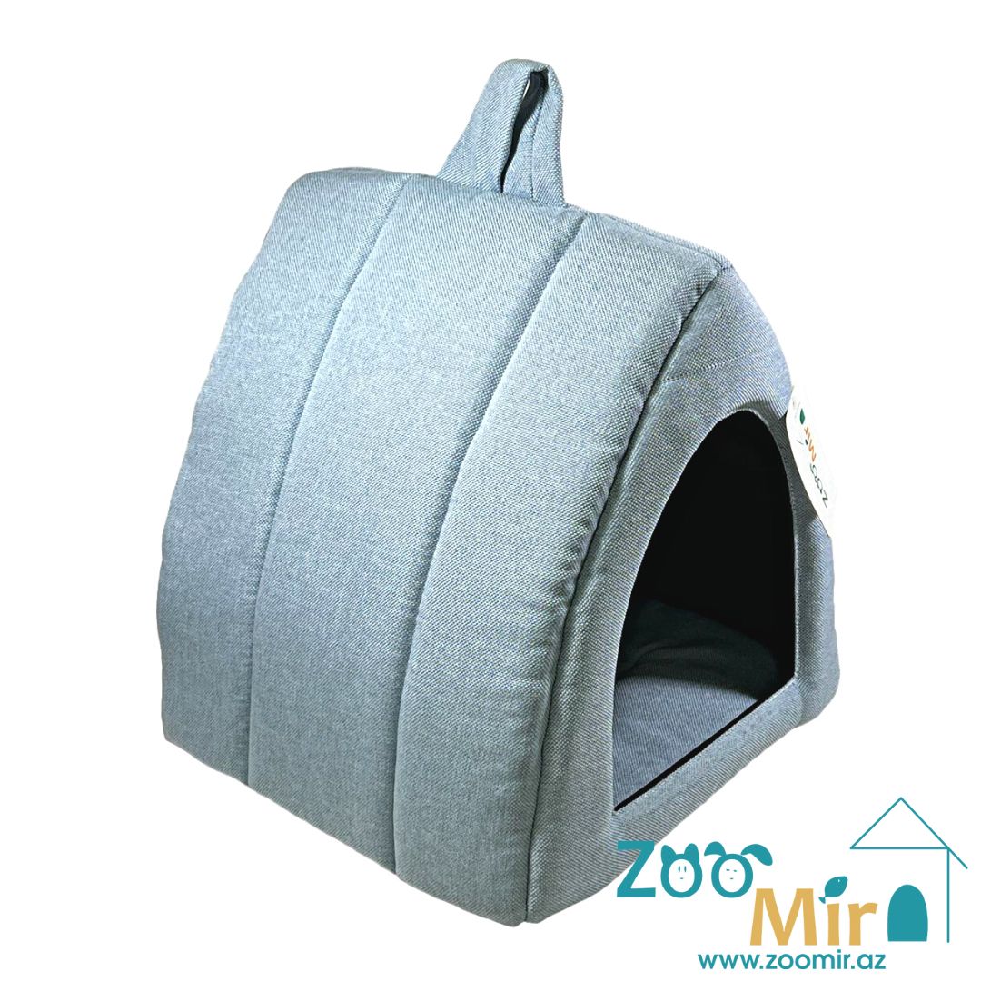 Zoomir, "Light Blue", модель "Шалаш"  домик для мелких пород собак и кошек, 35х33х34 см