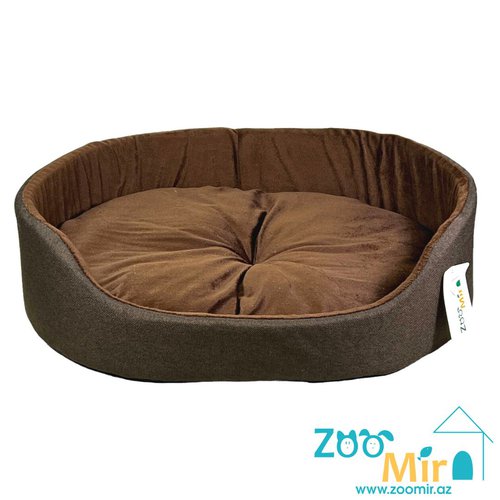 ZooMir "Brown 2", модель лежаки "Матрешка" для мелких пород собак и кошек, 55х42х14 см (размер L)