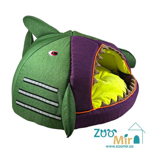 Zoomir, модель “Пиранья 2”  домик для мелких пород собак и кошек, 60х60х30 см