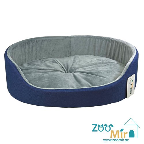 ZooMir "Blue Cloud", модель лежаки "Матрешка" для мелких пород щенков и котят, 43х30х10 см (размер S)