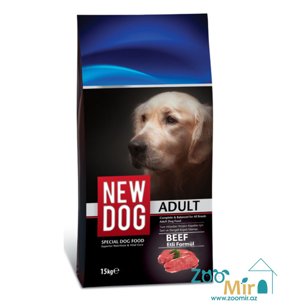 New Dog Beef, cухой корм для взрослых собак всех пород со вкусом говядины, на развес (цена за 1 кг)